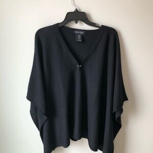 Charlie Paige Black Poncho Sweater